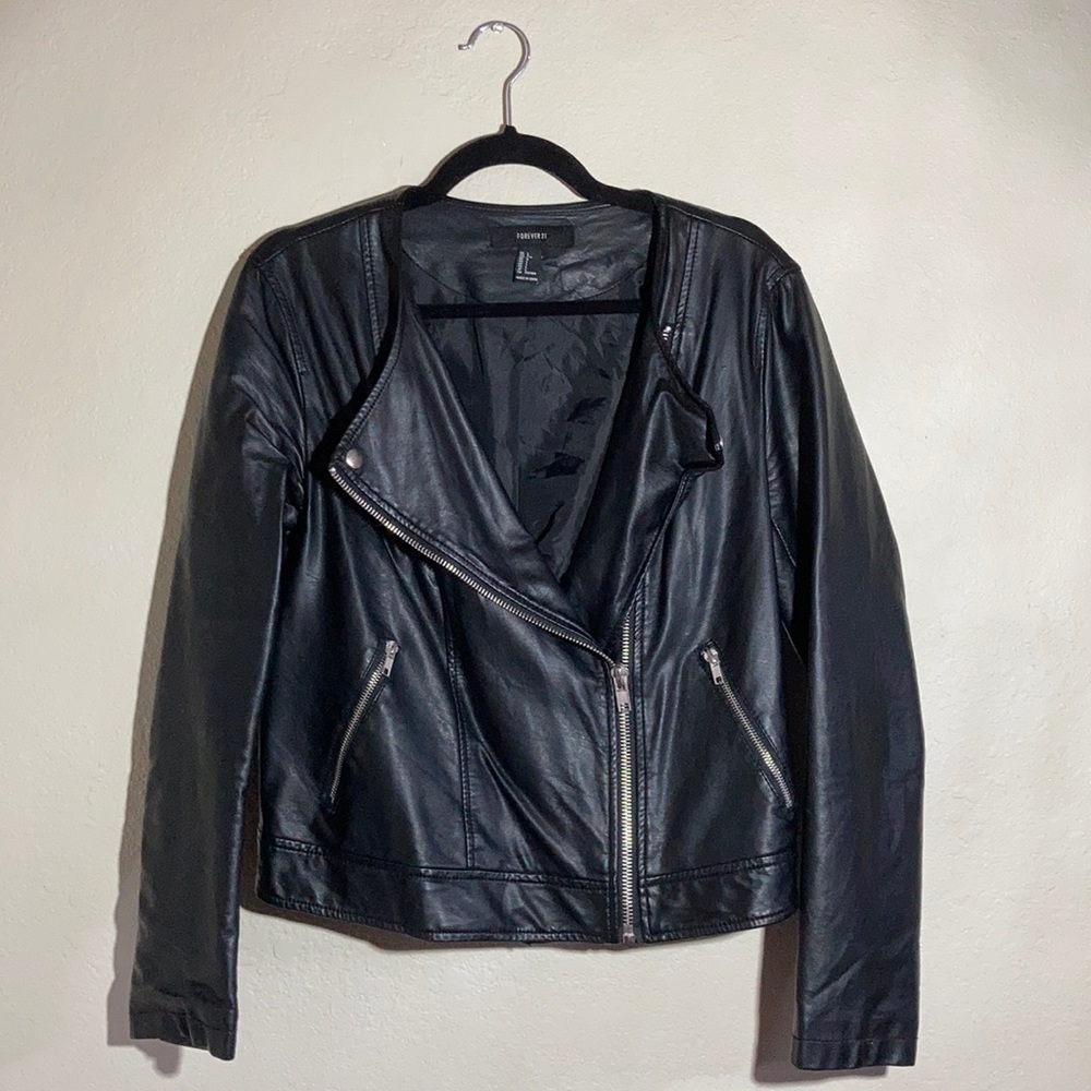 Faux Leather Jacket